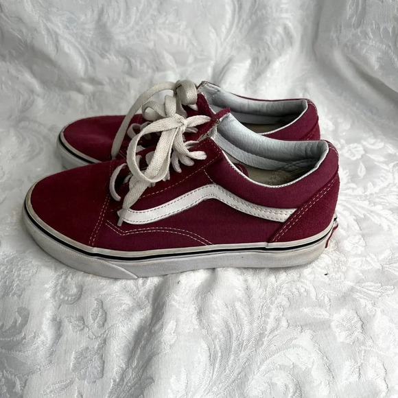 VANS Old Skool Lace Up Sneakers Fuchsia Women 5.5 Men 4 - Picture 2 of 9